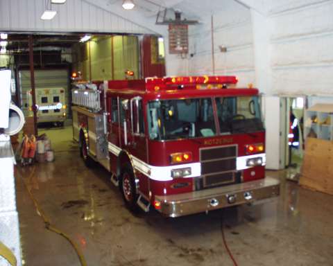 Engine 7 in the Fire Hall