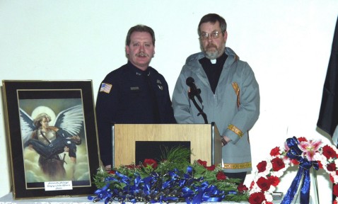 Chief Russell & Father John Martinek